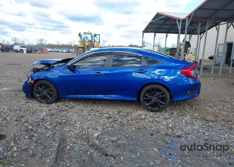 2021 Honda Civic Sport из США, поврежденный, VIN 2HGFC2F85MH537945
